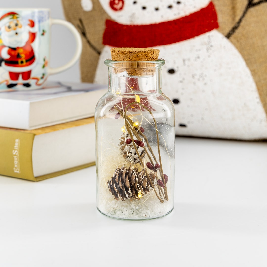 Christmas Decor Bottle -14cm