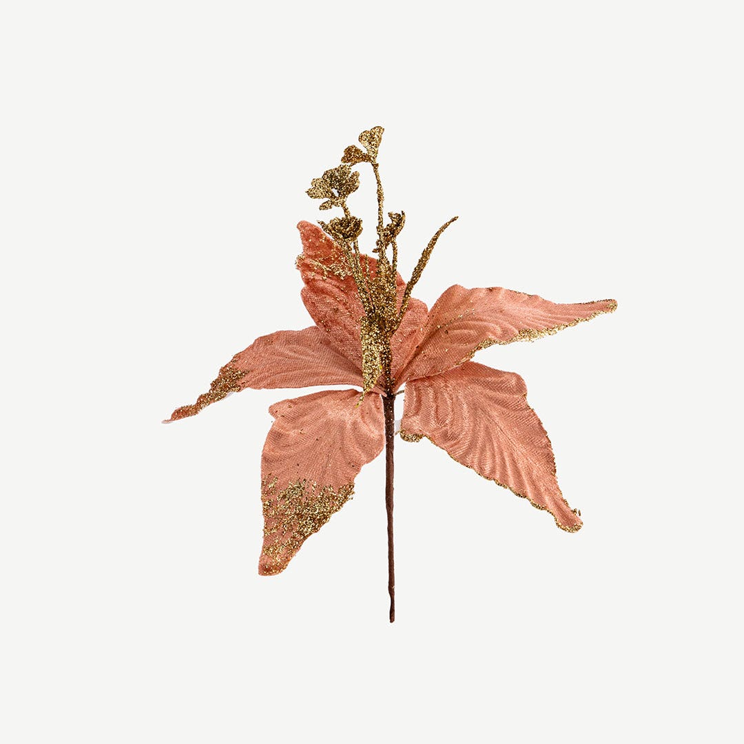 Christmas Decor Flower -Pastel Pink