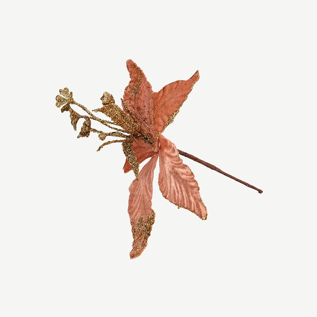 Christmas Decor Flower -Pastel Pink