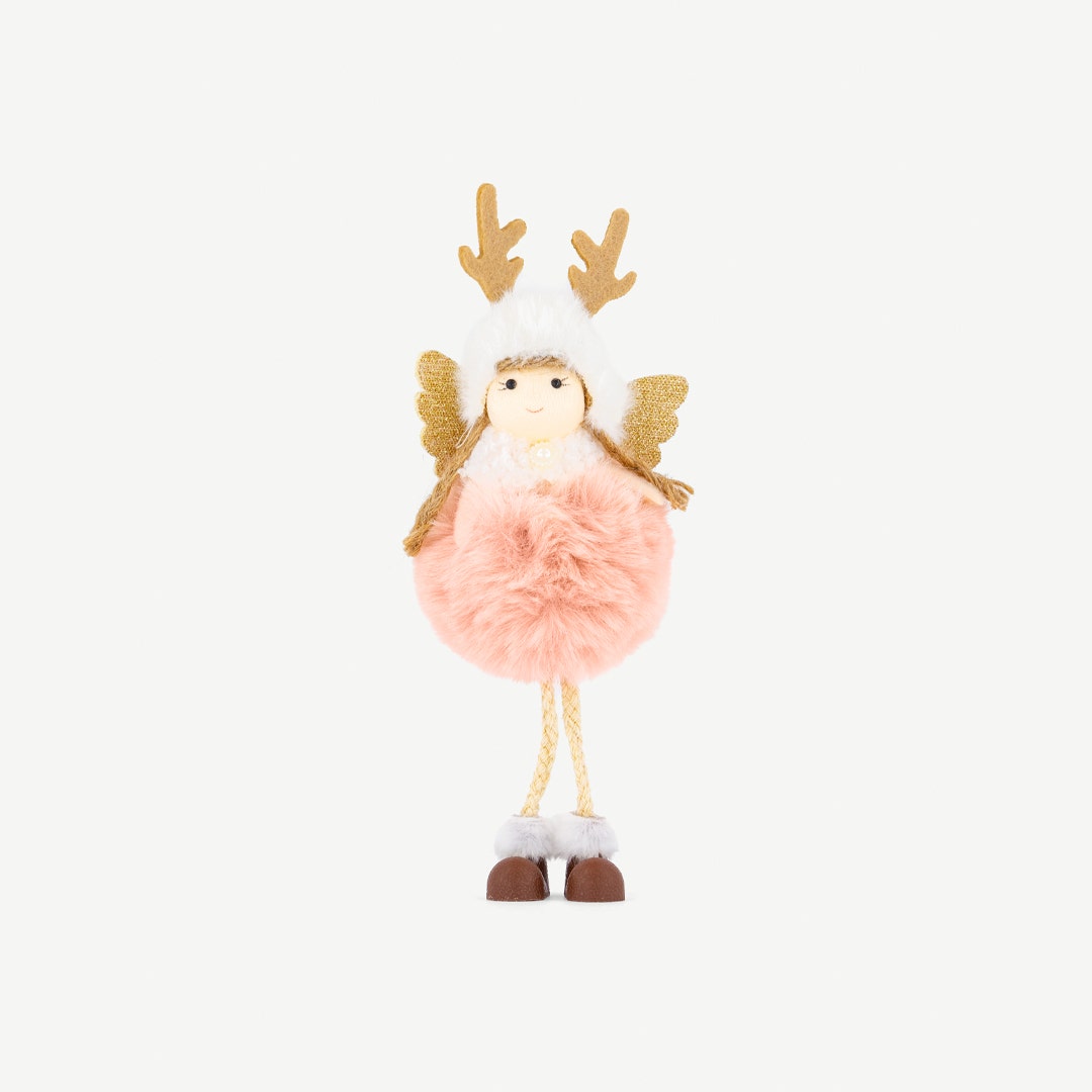 Christmas Decoration Angel -Pastel Pink