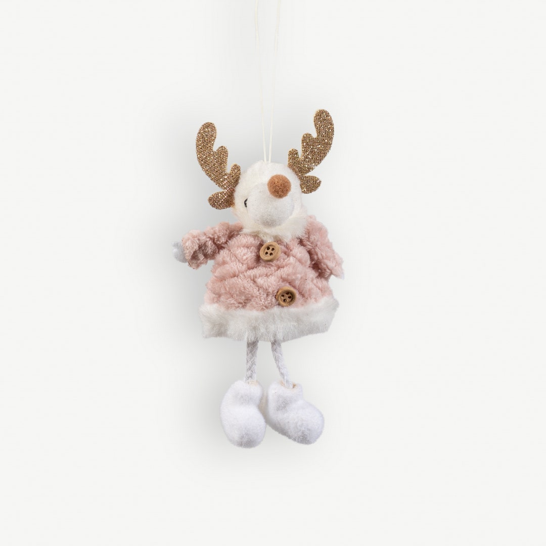 Christmas Decoration Reindeer -P/Pink