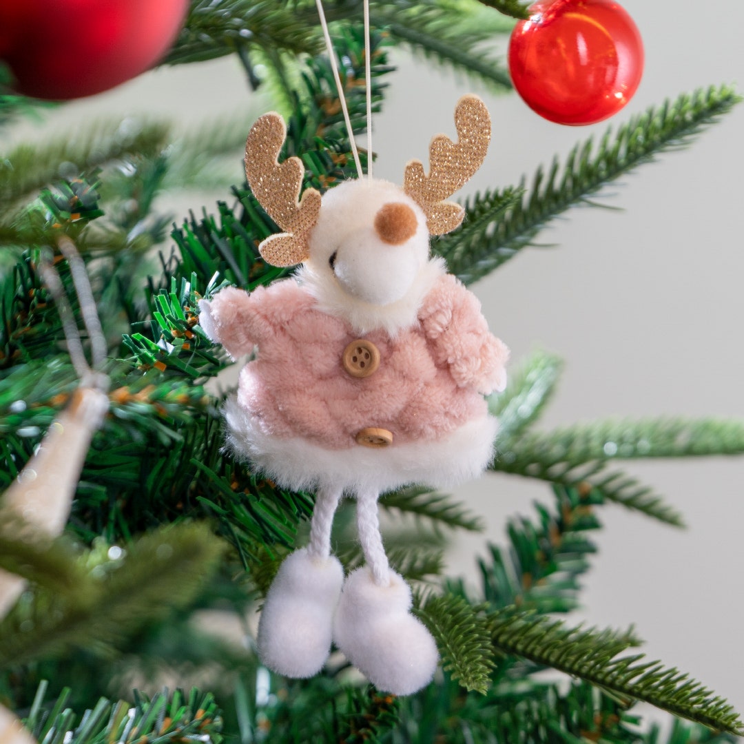 Christmas Decoration Reindeer -P/Pink