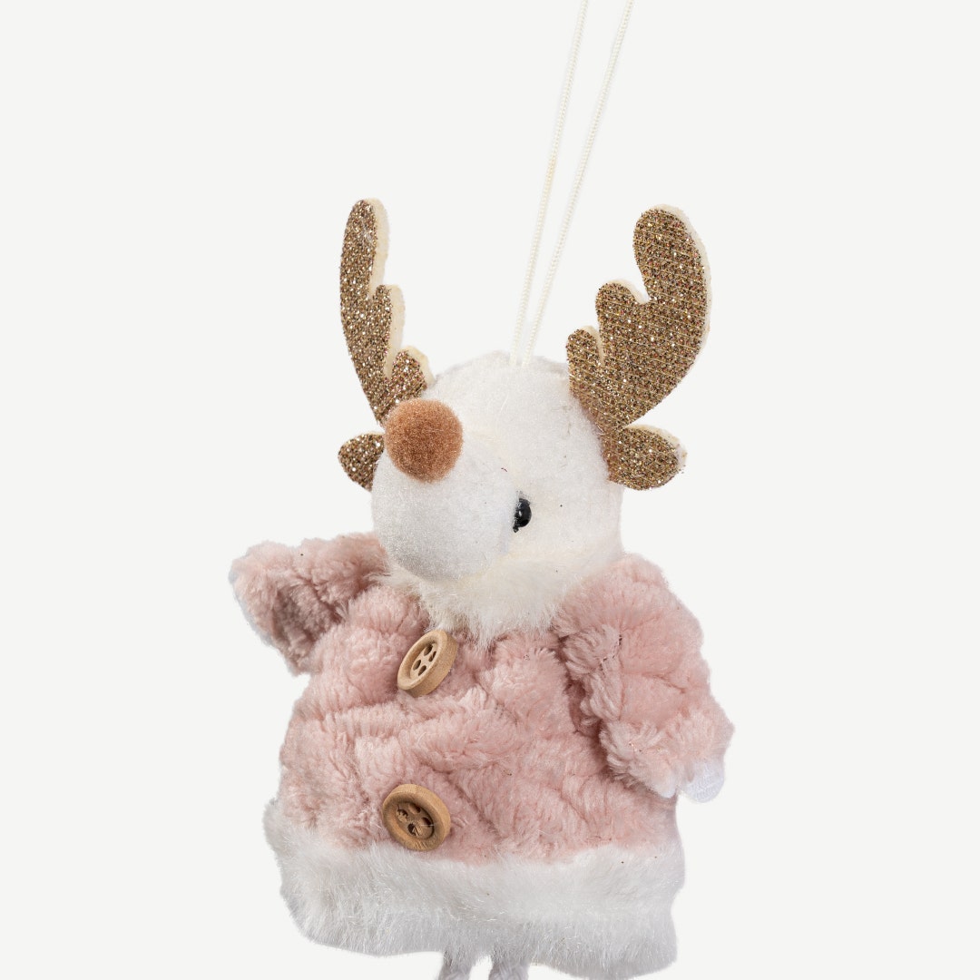 Christmas Decoration Reindeer -P/Pink