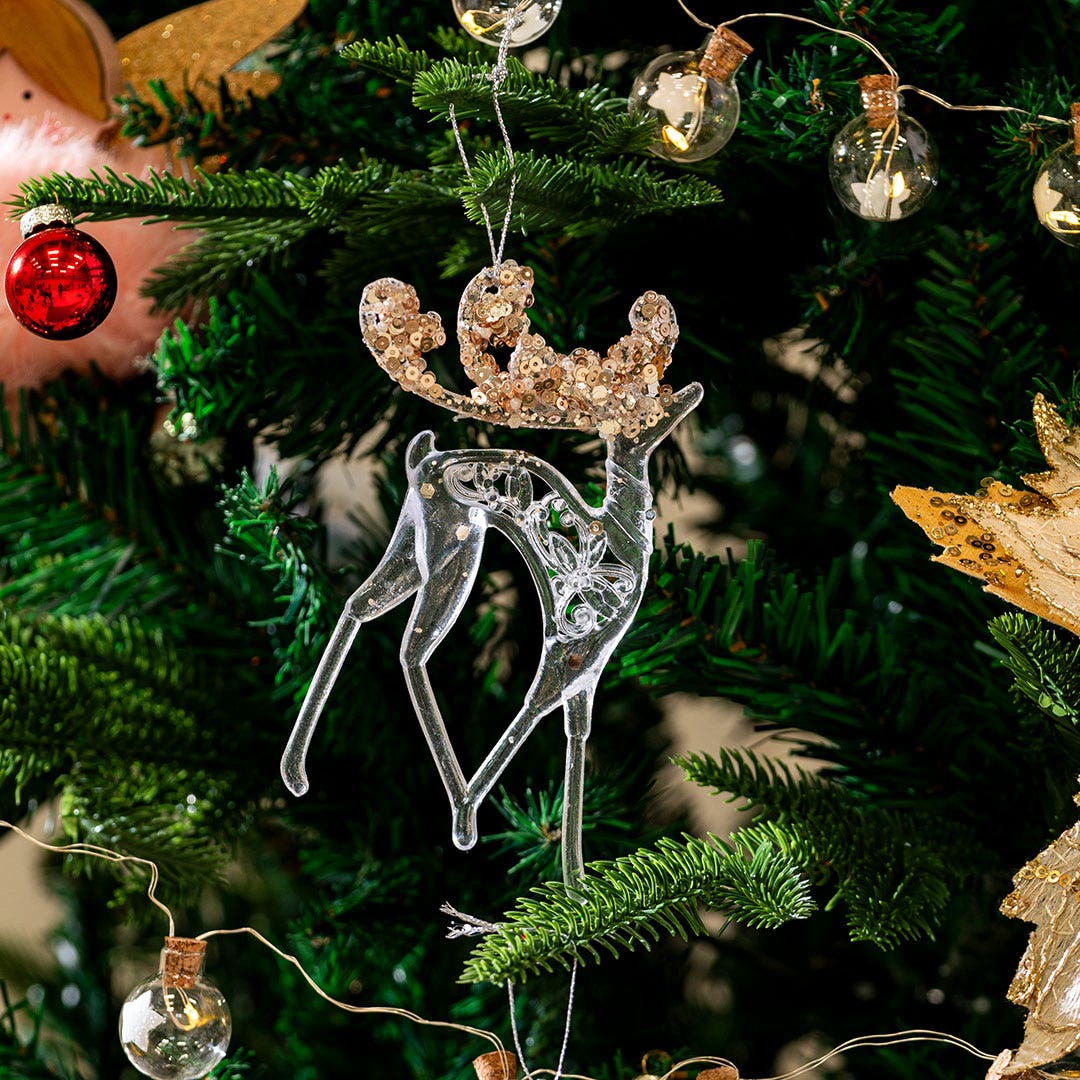 ديكور غزال كريسماس المعلقة