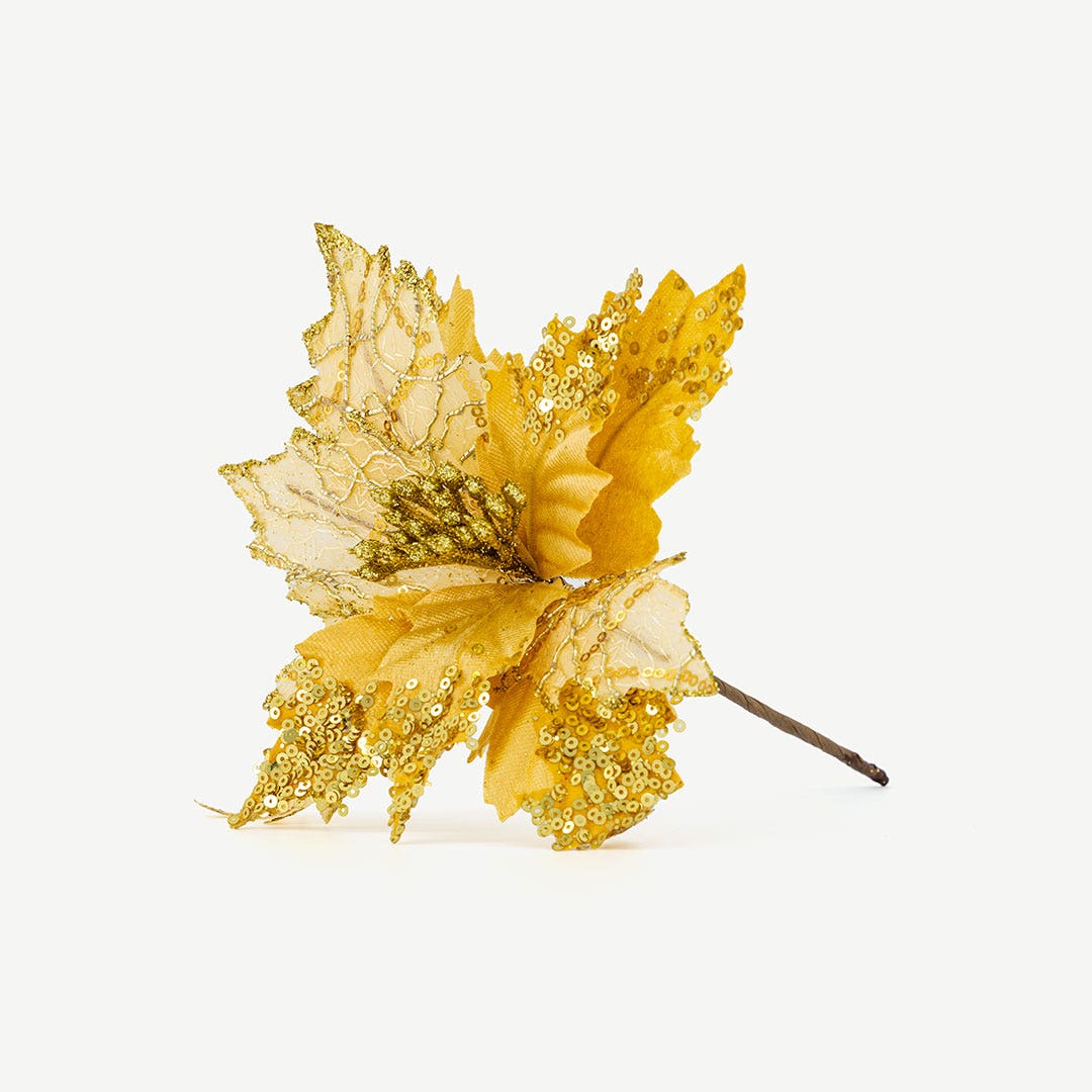 Christmas Flower -Gold