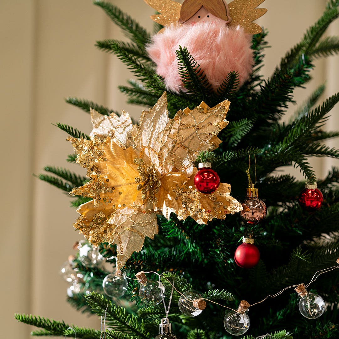 Christmas Flower -Gold