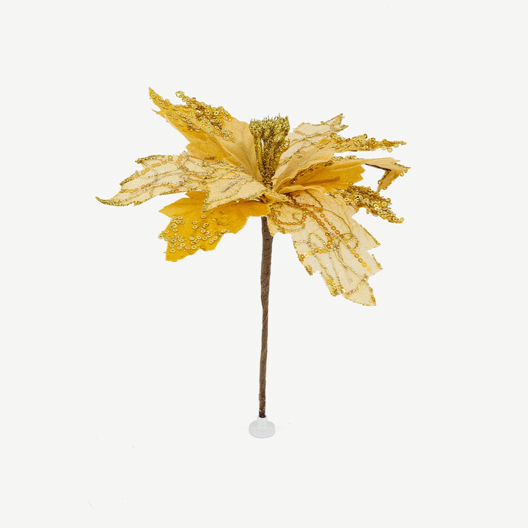 Christmas Flower -Gold
