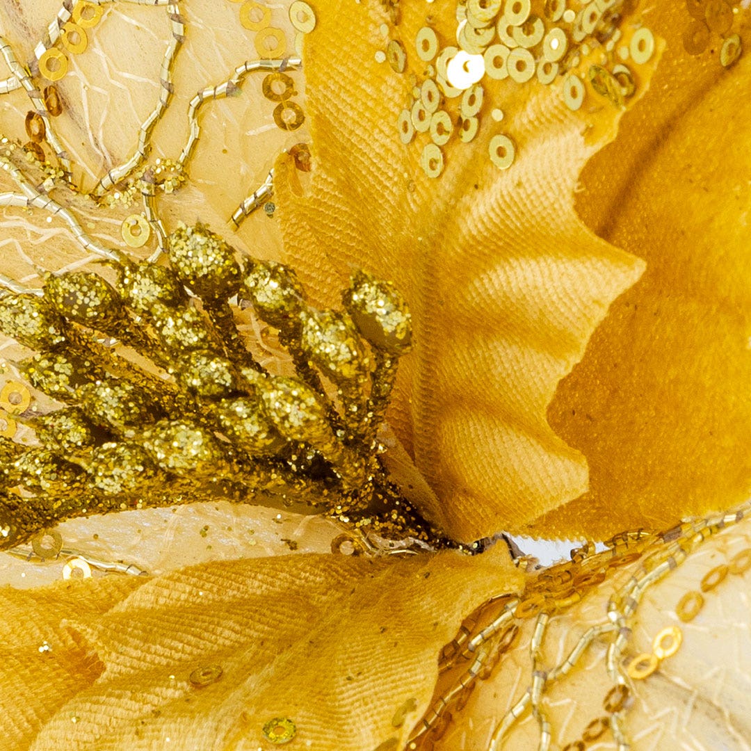 Christmas Flower -Gold