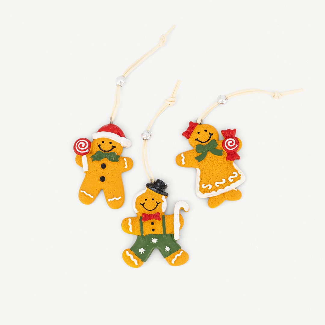 طقم خبز الزنجبيل لكريسماس من 3 قطع