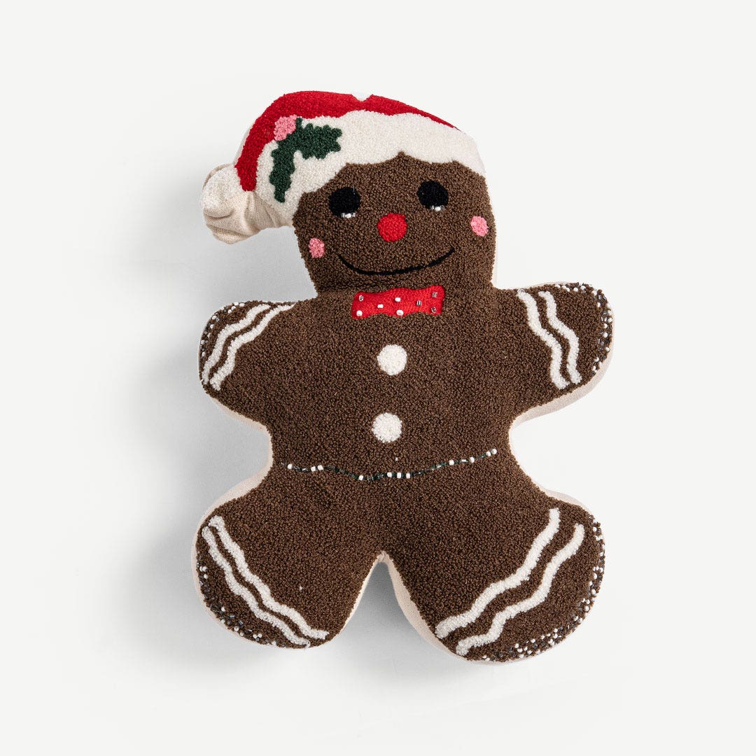 Christmas Gingerbread Shape Cushion