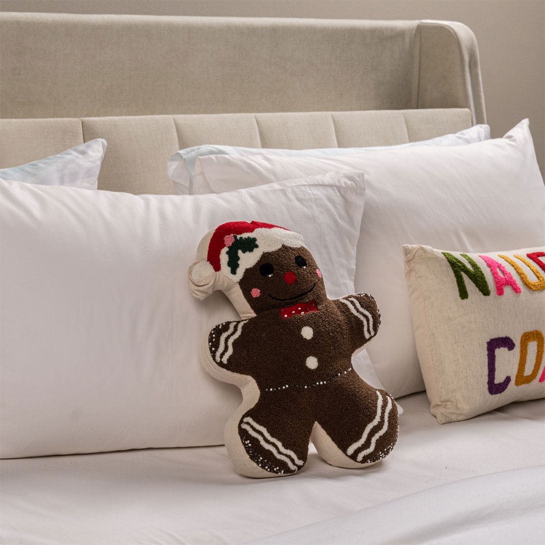 Christmas Gingerbread Shape Cushion