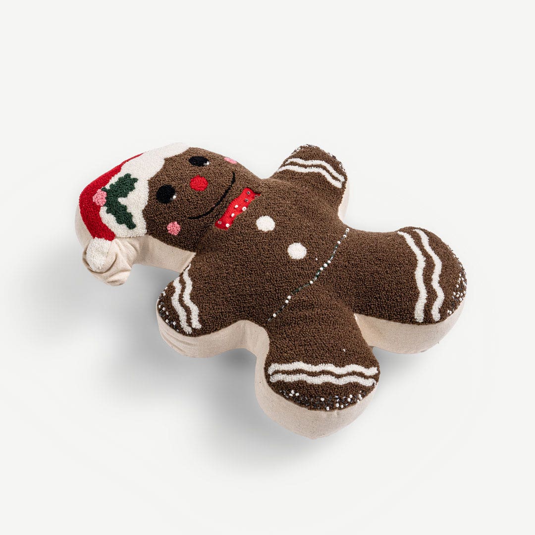 Christmas Gingerbread Shape Cushion
