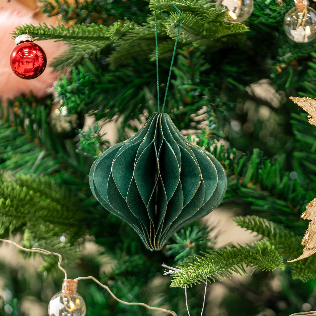 Christmas Hanging Décor -Bottle Green