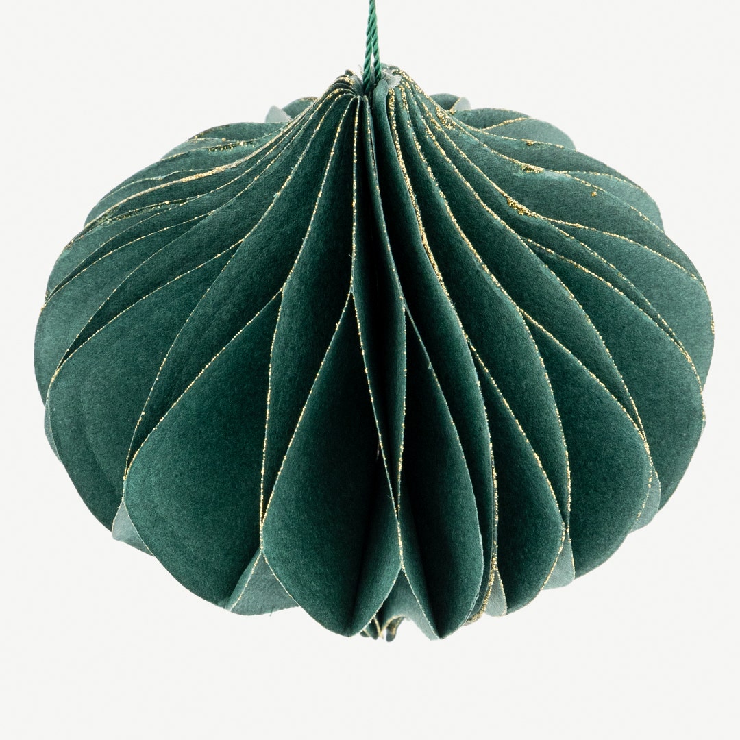 Christmas Hanging Décor -Bottle Green