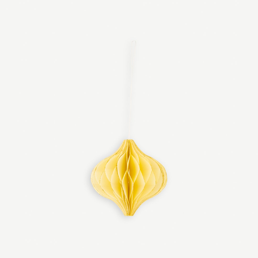 Christmas Hanging Décor -Pastel Yellow