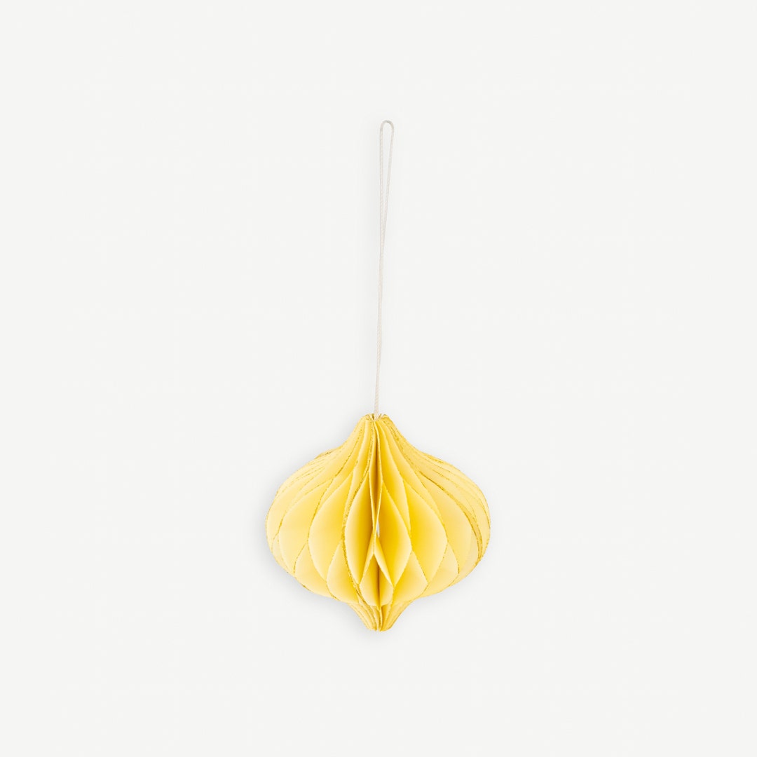 Christmas Hanging Décor -Pastel Yellow