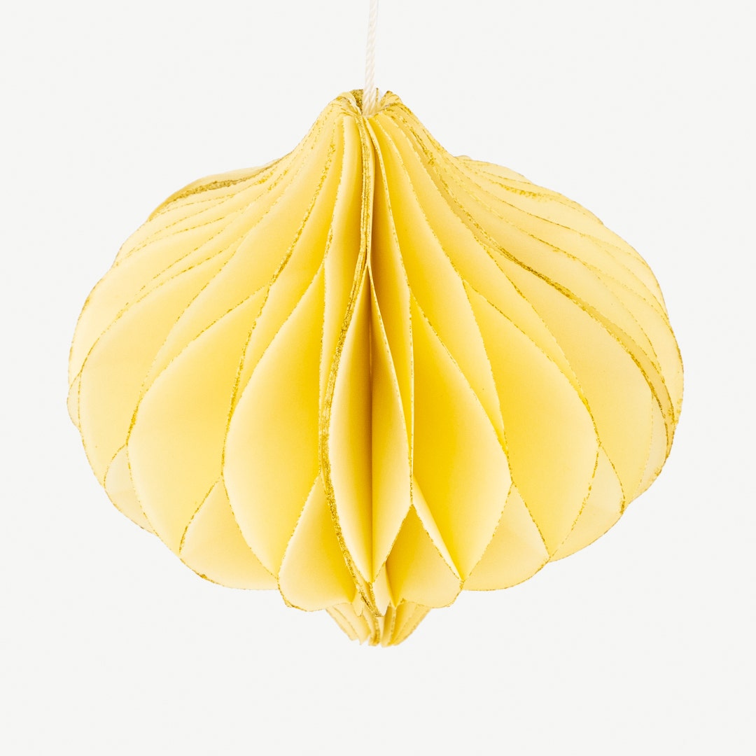 Christmas Hanging Décor -Pastel Yellow