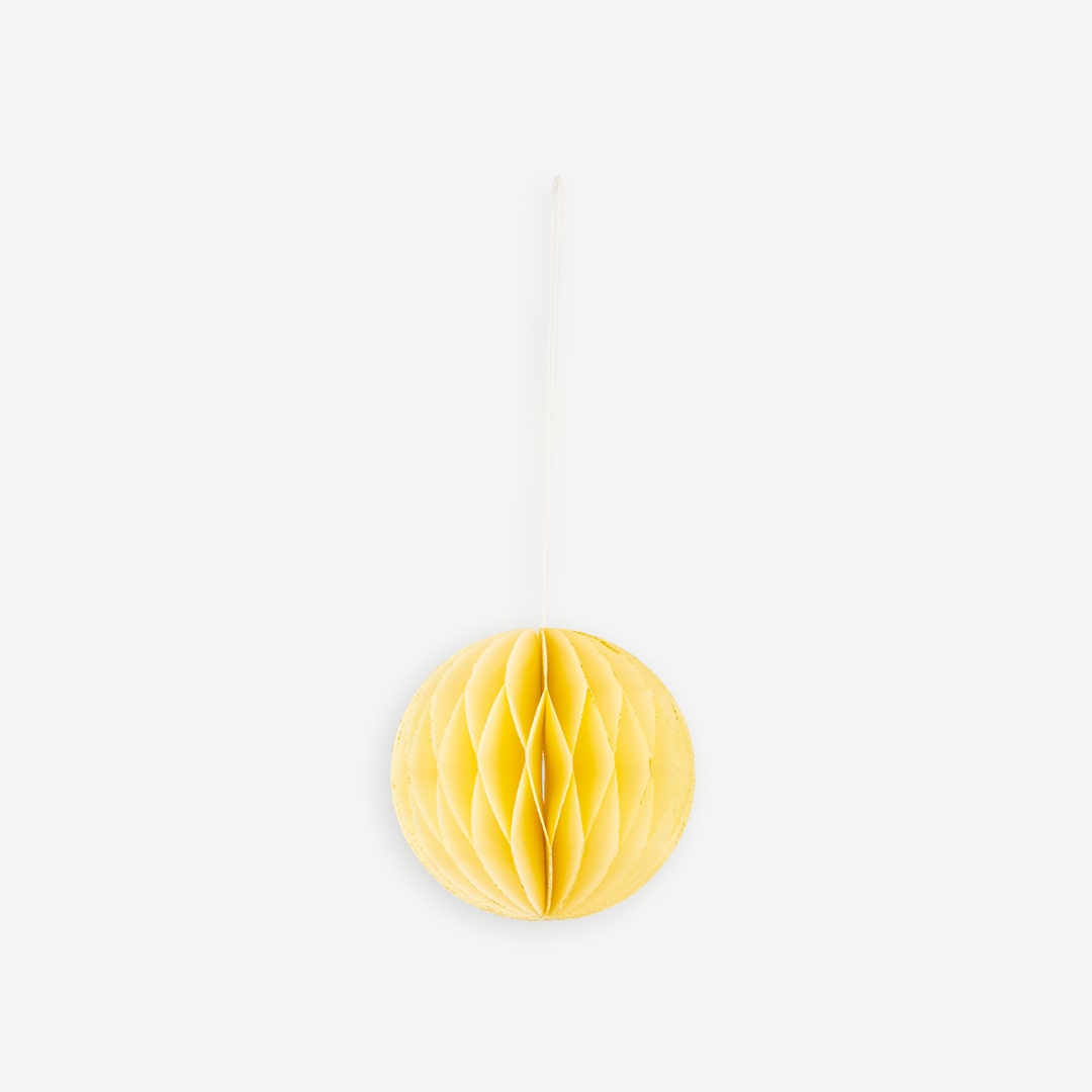 Christmas Hanging Décor Pastel Yellow 7L