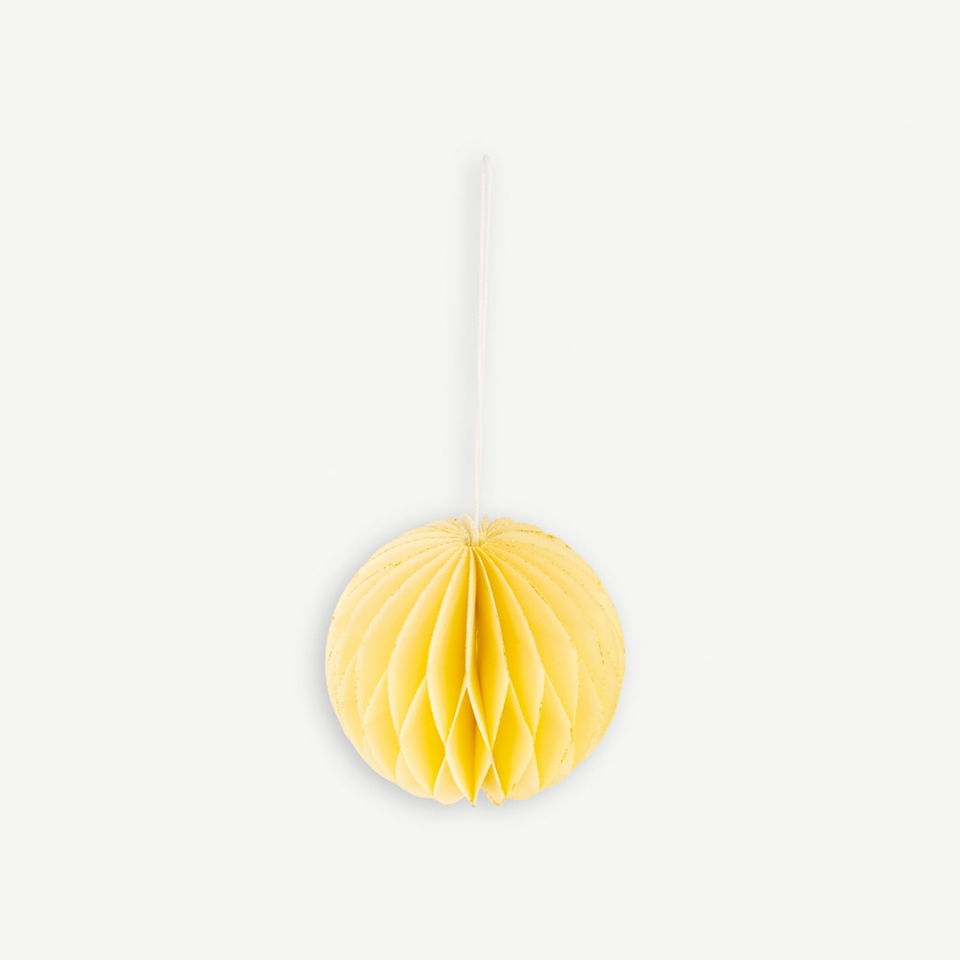 Christmas Hanging Décor Pastel Yellow 7L