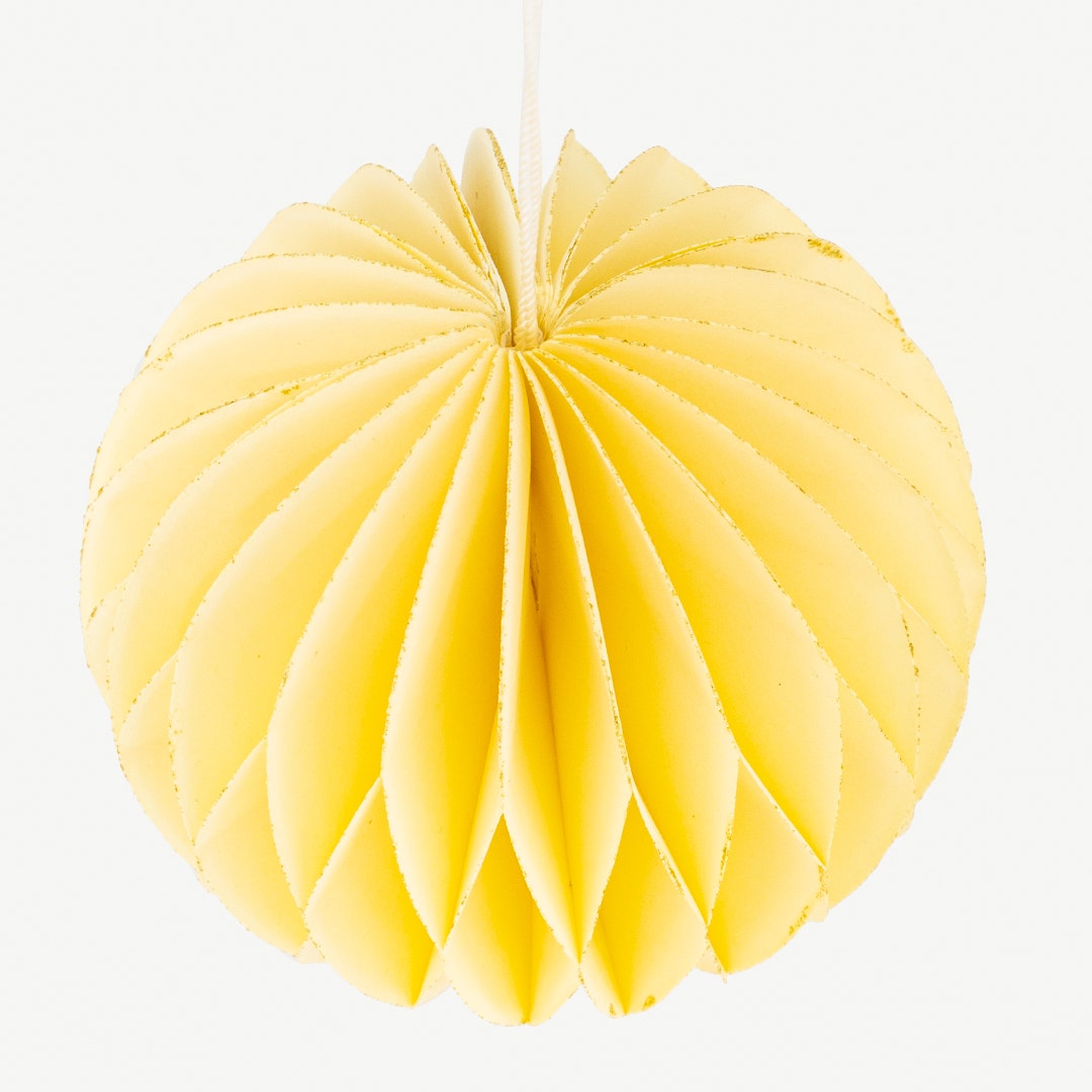 Christmas Hanging Décor Pastel Yellow 7L