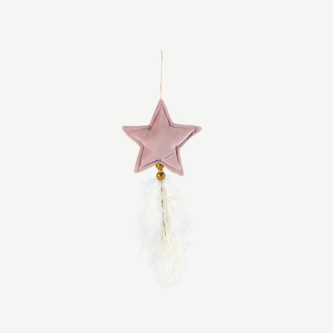 Christmas Hanging Star -Pastel Pink