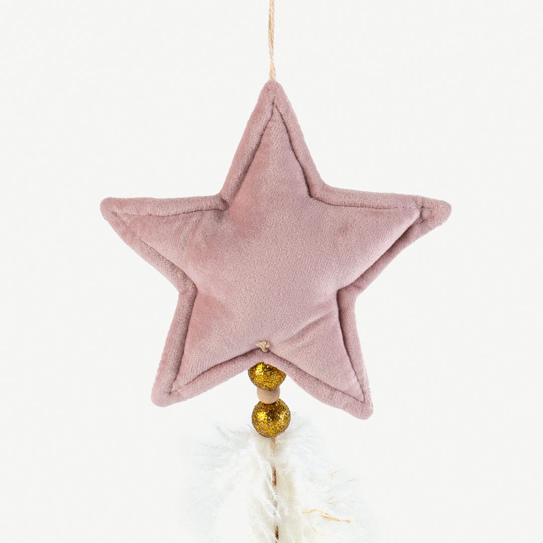 Christmas Hanging Star -Pastel Pink