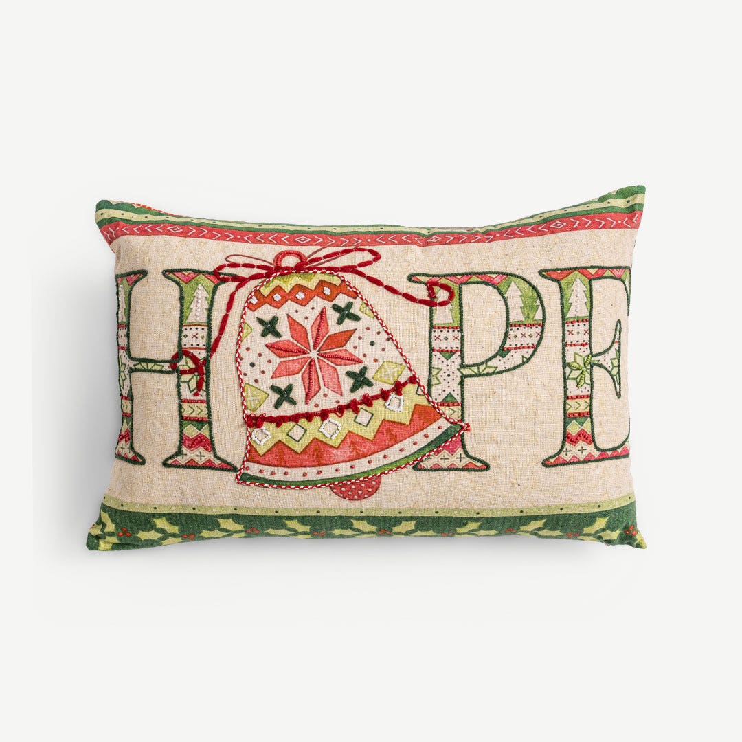 Christmas Hope & Joy Cushion Multicolor