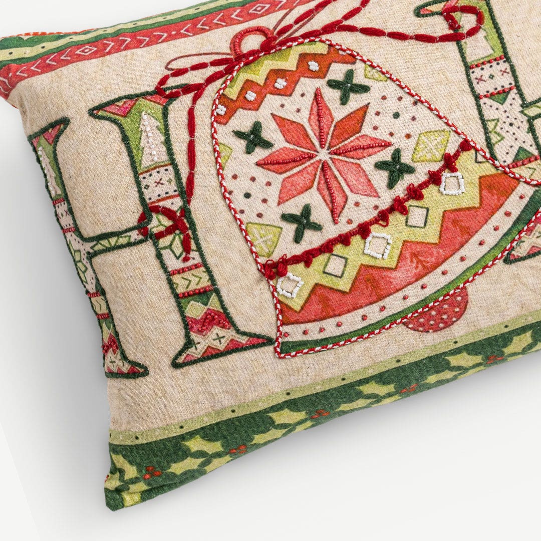 Christmas Hope & Joy Cushion Multicolor