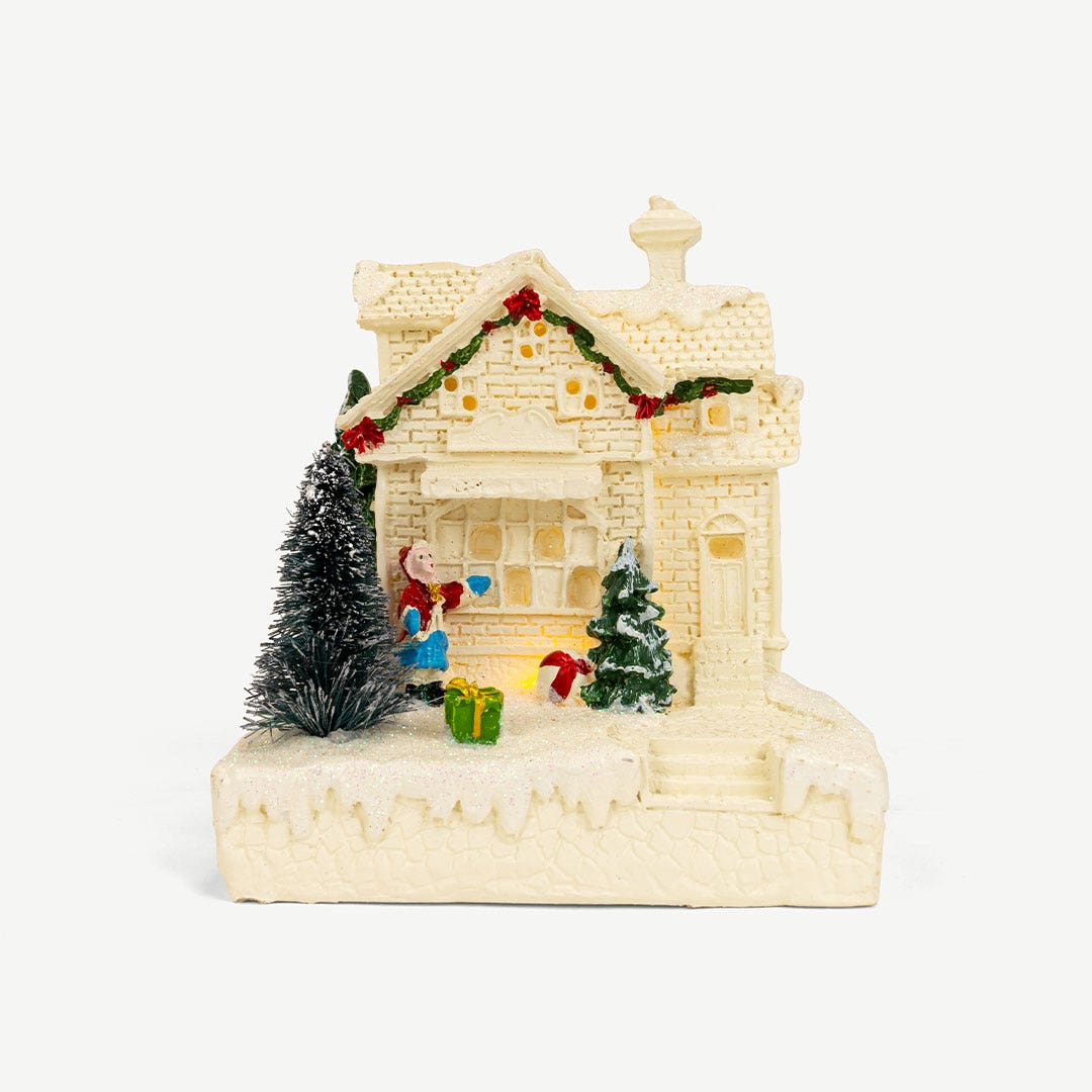Christmas LED Resin House Natural 10L