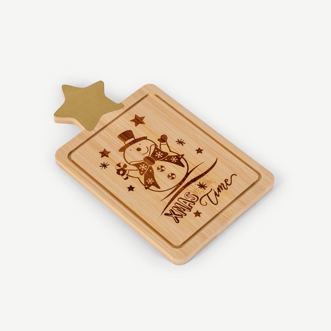 صينية تقديم كريسماس من الخيزران