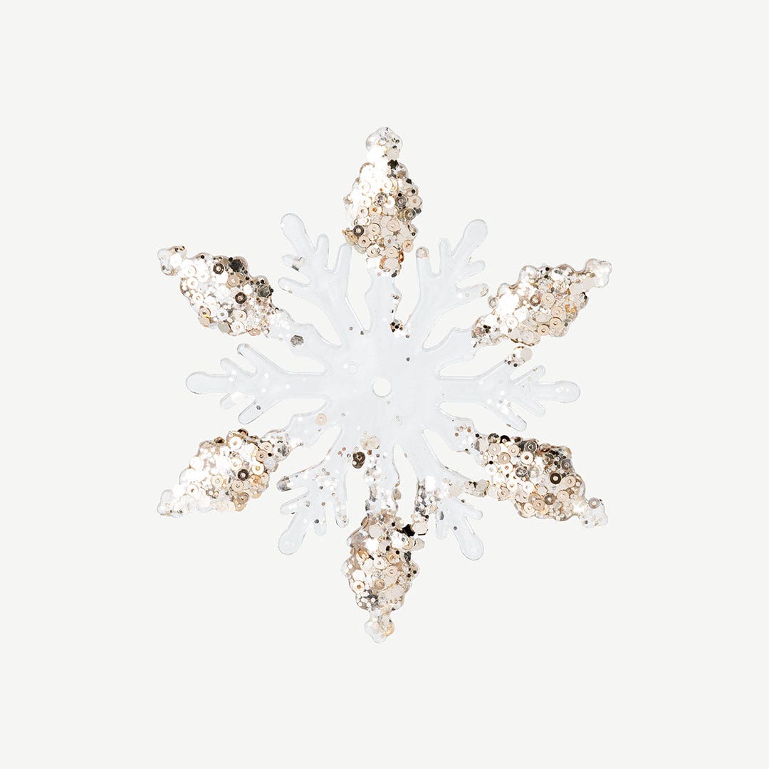 كريسماس ديكور معلق على شكل رقائق ثلج