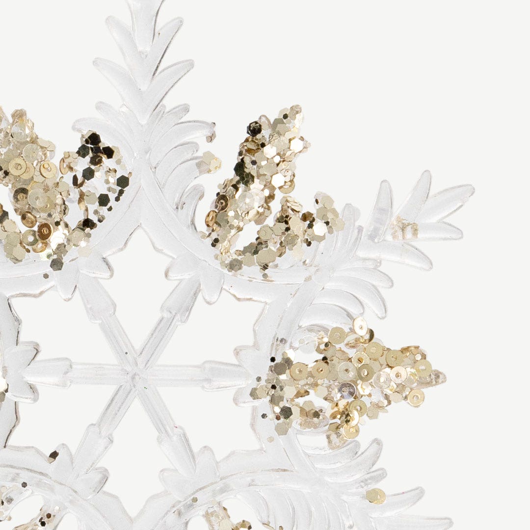 كريسماس ديكور معلق على شكل رقائق ثلج