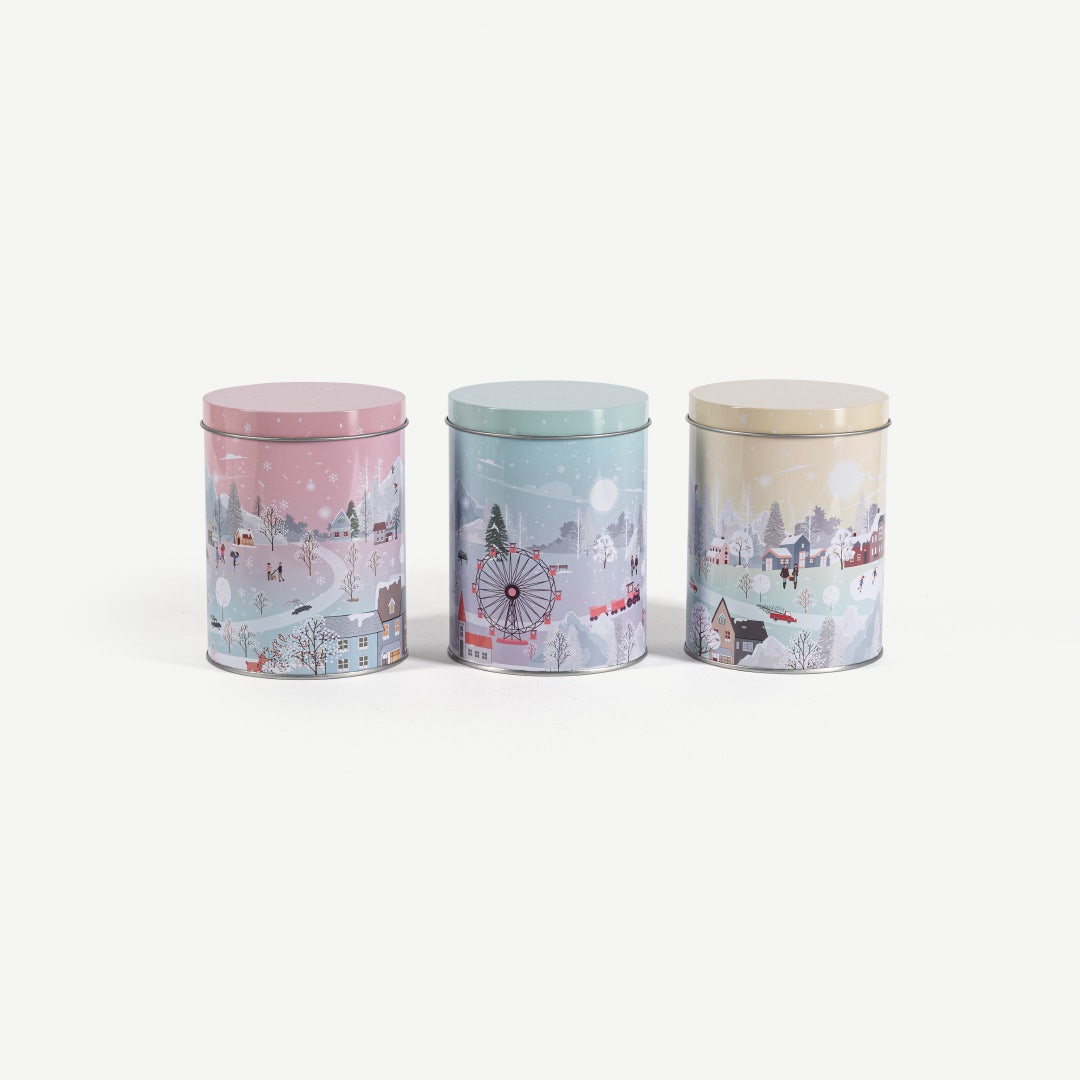 Christmas Storage Tin Set of 3pcs