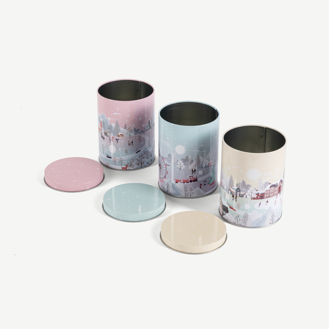 Christmas Storage Tin Set of 3pcs