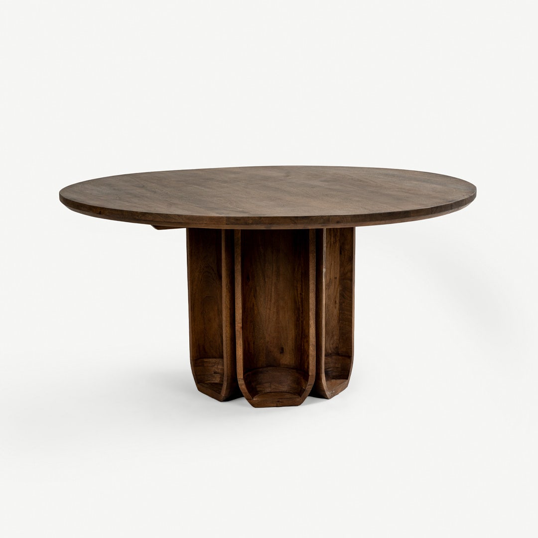 Clover 4 Seater Dining Table Brown