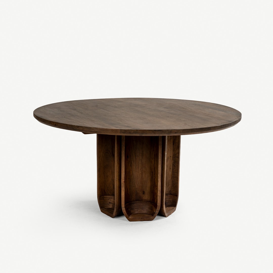 Clover 4 Seater Dining Table Brown