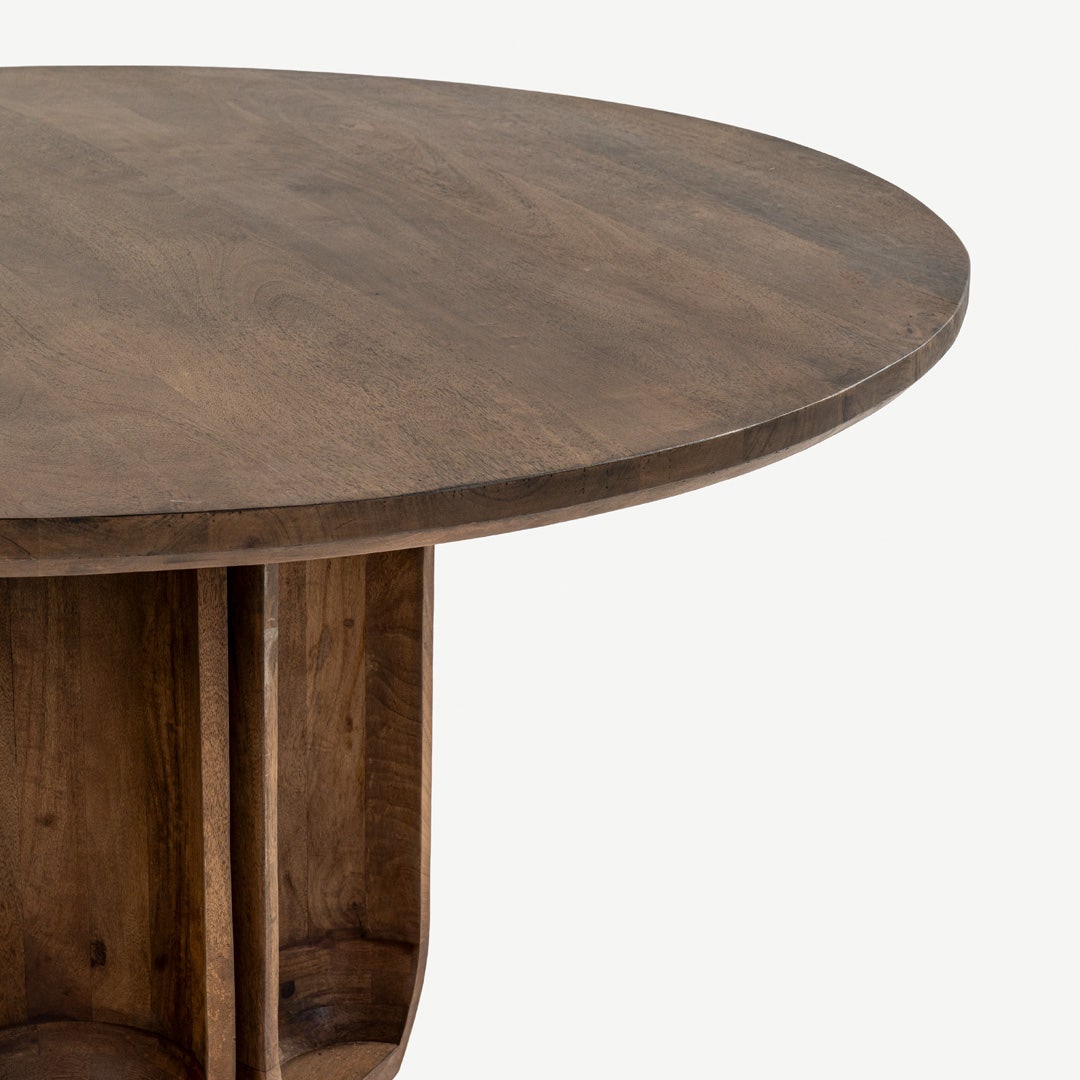 Clover 4 Seater Dining Table Brown