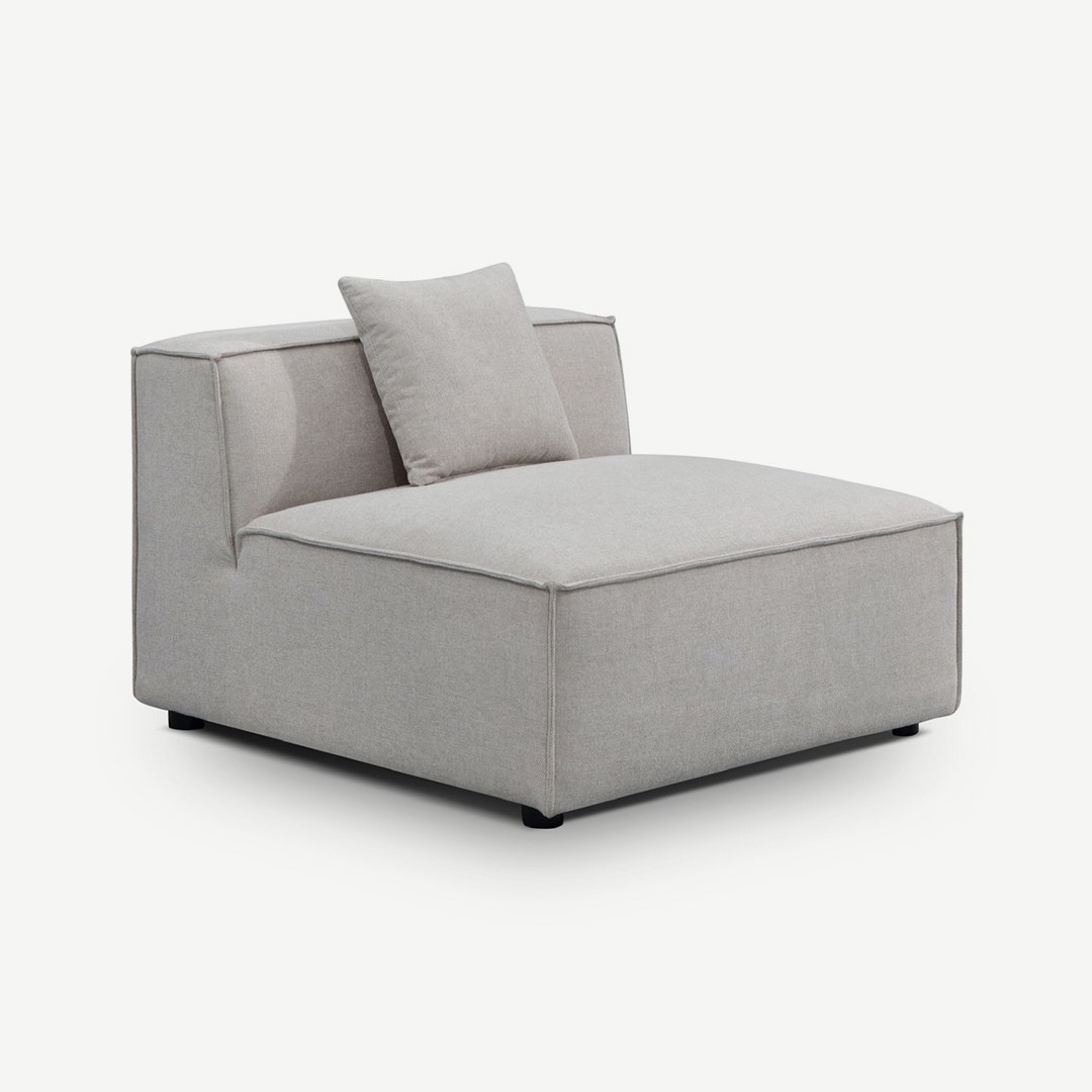 Beige armless chair outlet