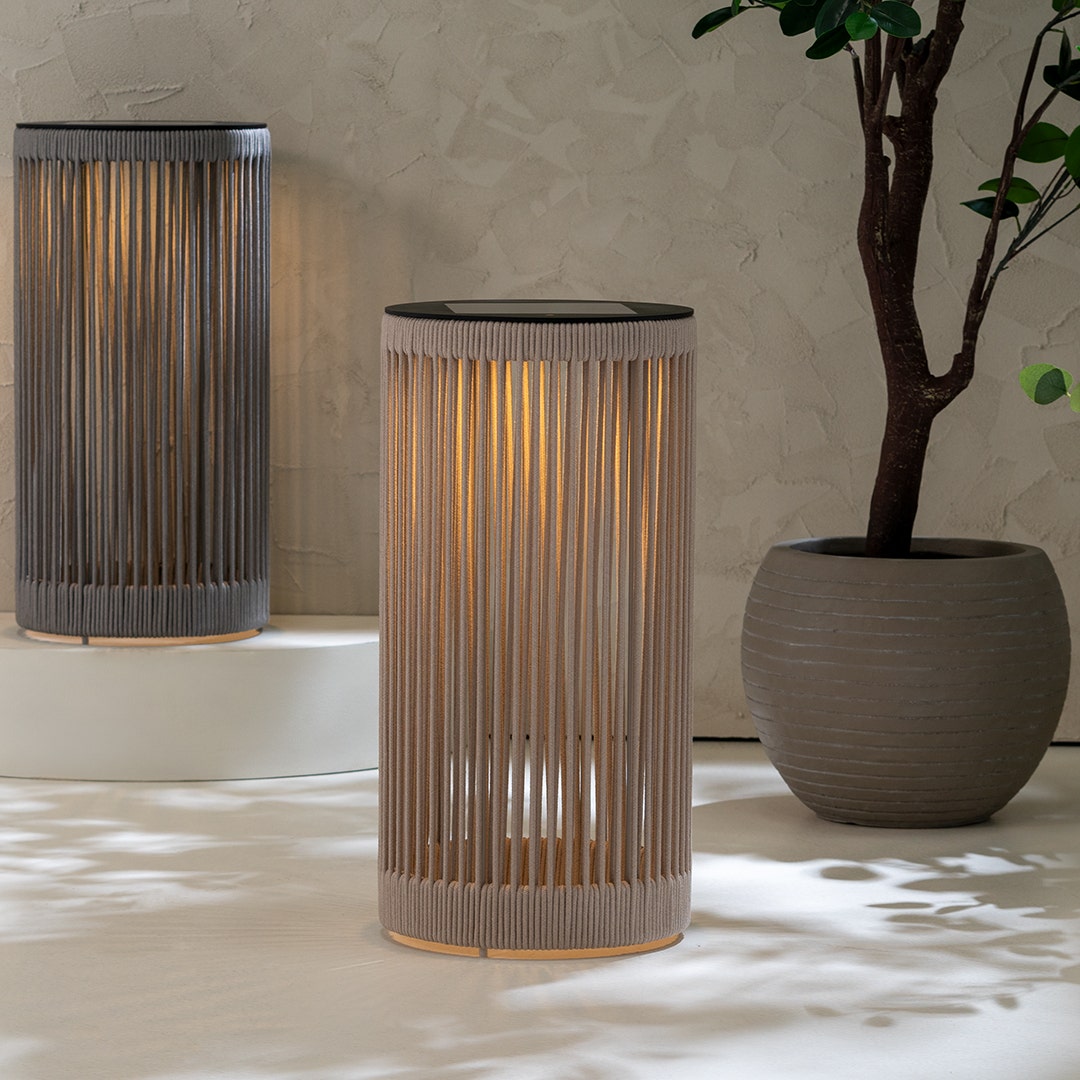 Colorado Outdoor Solar Lamp -Beige