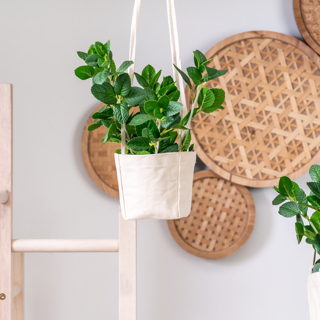 Corey Hanging Canvas Planter 12cm