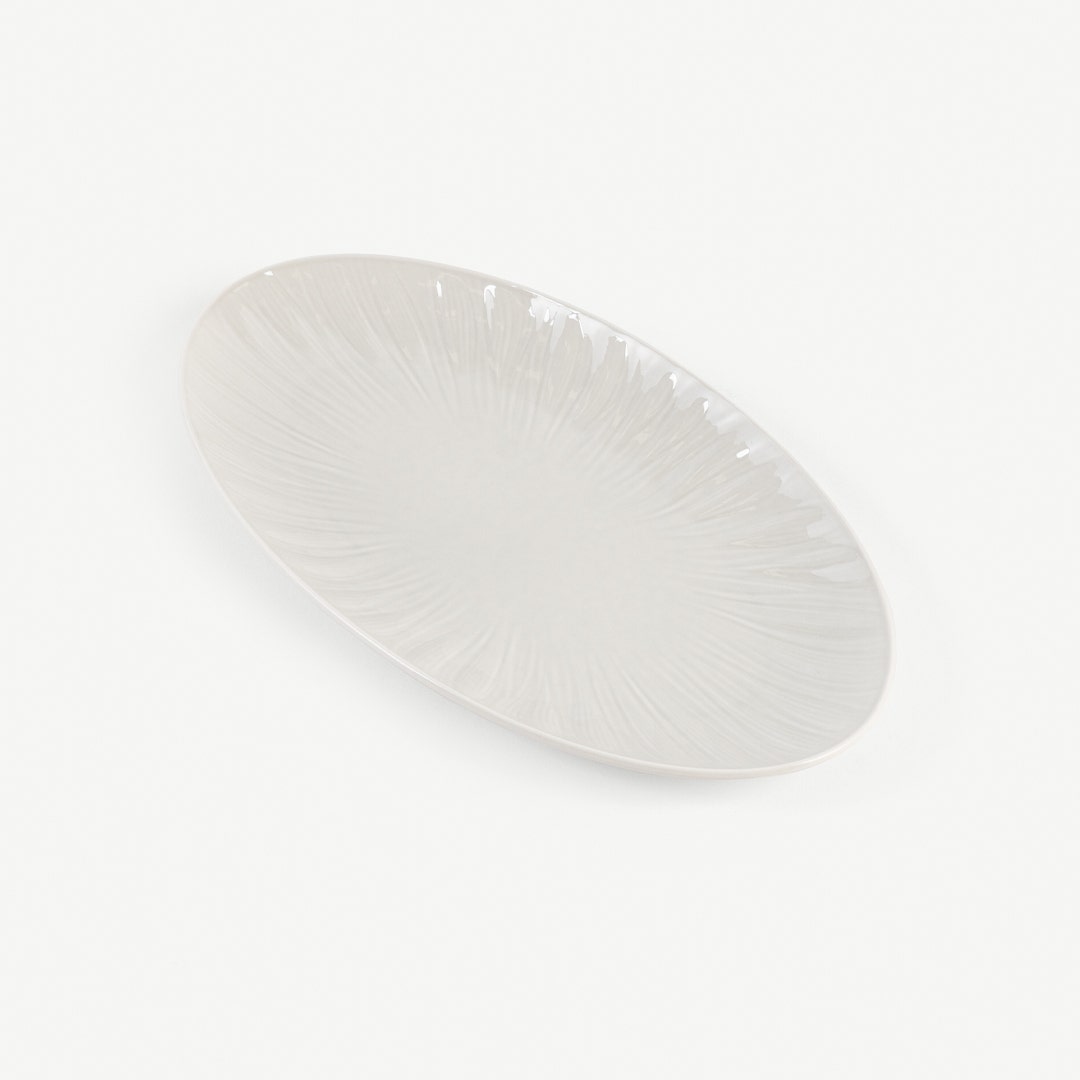 Corinna Oval Platter Pastel Grey -30.5cm