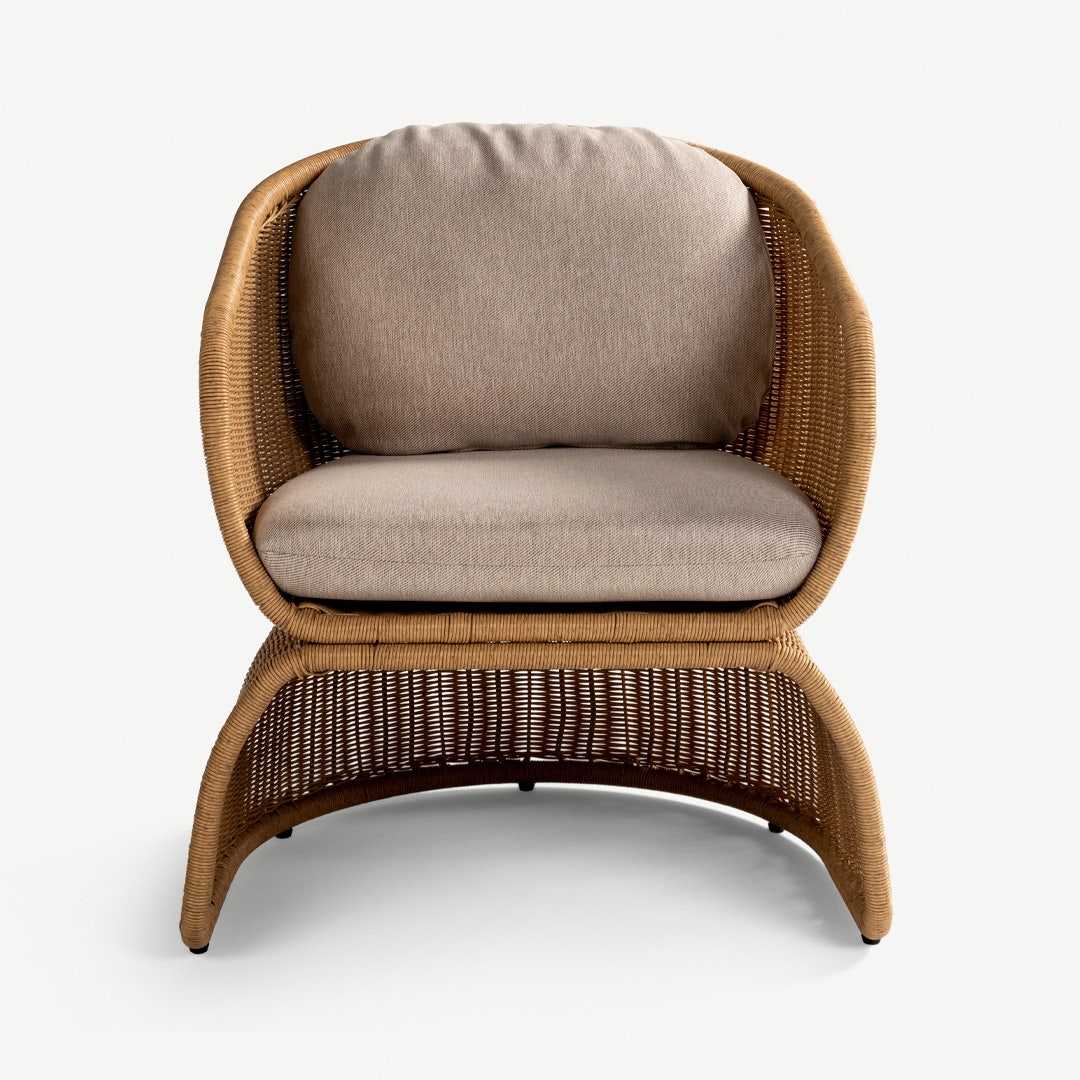 Cornelio 1 Seater Outdoor Sofa Beige