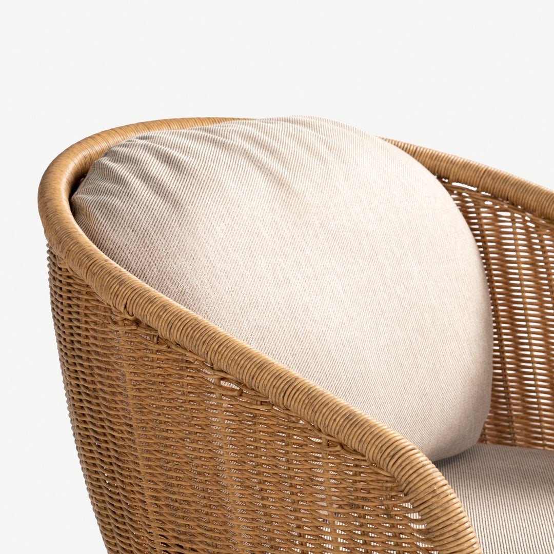 Cornelio 1 Seater Outdoor Sofa Beige