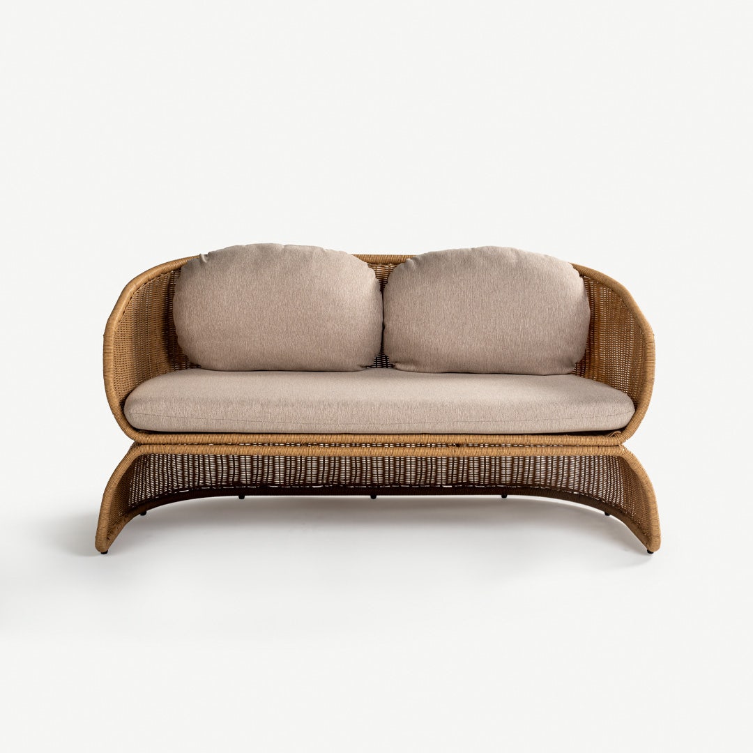 Cornelio 2 Seater Outdoor Sofa Beige