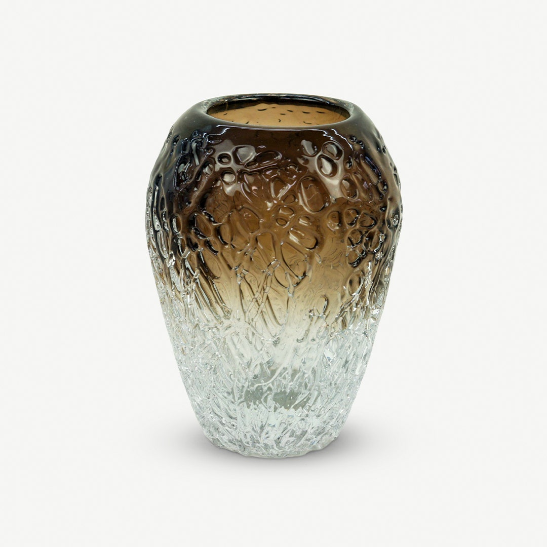 مزهرية زجاجية ديكور كريستال - صغير