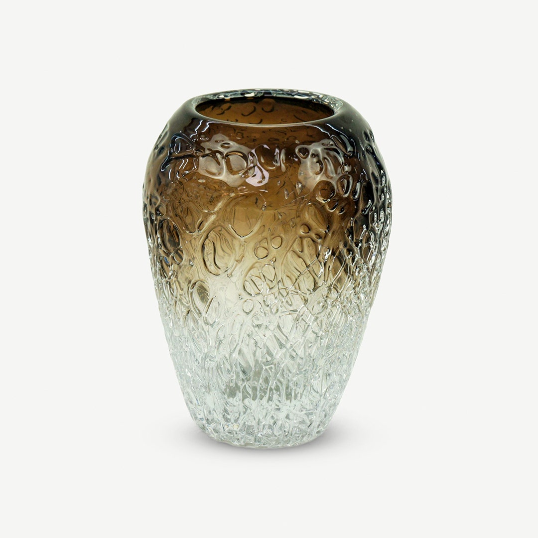 مزهرية زجاجية ديكور كريستال - صغير