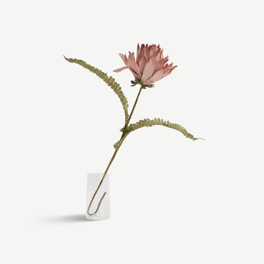 ساق زهرة داليا - وردي - 71 سم