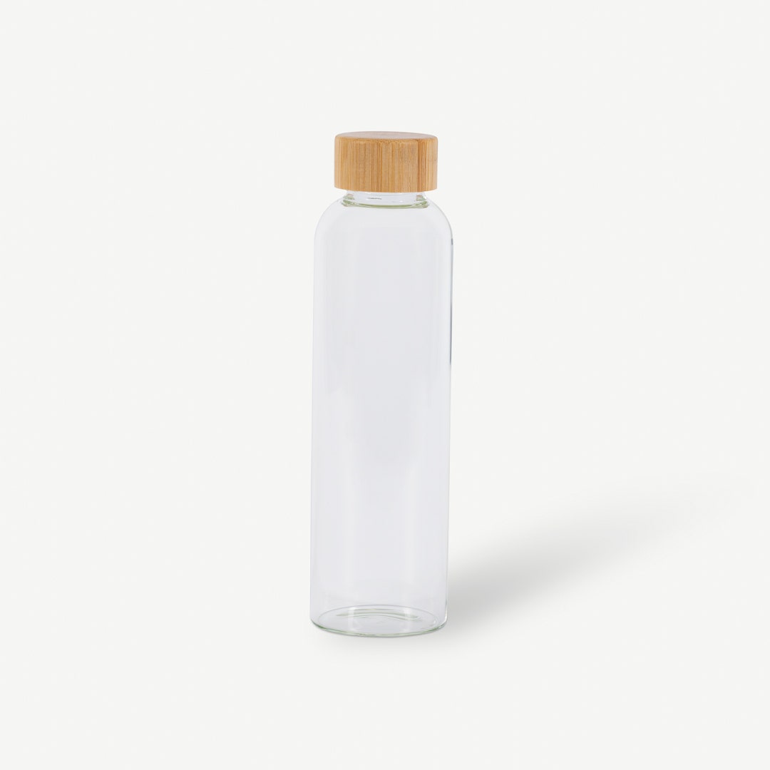 Dalie Glass Bottle With Bamboo Lid 550ml