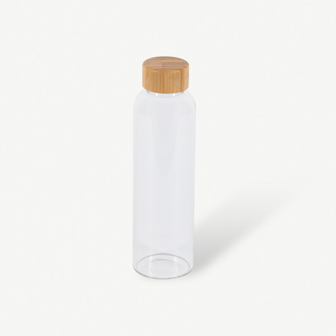 Dalie Glass Bottle With Bamboo Lid 550ml