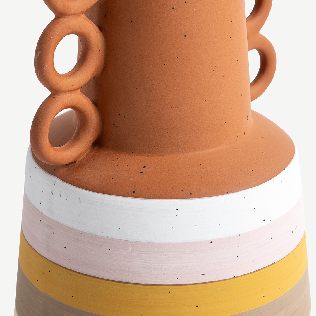 Dallie Hand Painted Ring Vase